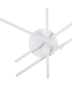 GloboStar® DRACO 61096 Φωτιστικό Οροφής Γραμμικό Linear Design LED CCT 60W 7380lm 120° AC 220-240V – Εναλλαγή Φωτισμού μέσω Τηλεχειριστηρίου All In One Ψυχρό 6000k+Φυσικό 4500k+Θερμό 2700k Dimmable Φ60 x Υ11cm – Λευκό – 3 Years Warranty