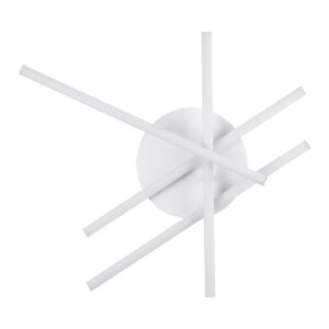 GloboStar® DRACO 61096 Φωτιστικό Οροφής Γραμμικό Linear Design LED CCT 60W 7380lm 120° AC 220-240V – Εναλλαγή Φωτισμού μέσω Τηλεχειριστηρίου All In One Ψυχρό 6000k+Φυσικό 4500k+Θερμό 2700k Dimmable Φ60 x Υ11cm – Λευκό – 3 Years Warranty