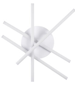 GloboStar® DRACO 61096 Φωτιστικό Οροφής Γραμμικό Linear Design LED CCT 60W 7380lm 120° AC 220-240V – Εναλλαγή Φωτισμού μέσω Τηλεχειριστηρίου All In One Ψυχρό 6000k+Φυσικό 4500k+Θερμό 2700k Dimmable Φ60 x Υ11cm – Λευκό – 3 Years Warranty