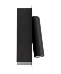 GloboStar® MANHATTAN 61097 Μοντέρνο Χωνευτό Φωτιστικό Τοίχου – Απλίκα Ξενοδοχείου Bed Side LED 3W 405lm 36° AC 220-240V – Reading Light – Μ7 x Π7 x Υ17cm – Φυσικό Λευκό 4500K – Μαύρο