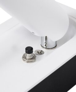 GloboStar® MANHATTAN 61098 Μοντέρνο Χωνευτό Φωτιστικό Τοίχου – Απλίκα Ξενοδοχείου Bed Side LED 3W 405lm 36° AC 220-240V – Reading Light – Μ7 x Π7 x Υ17cm – Φυσικό Λευκό 4500K – Λευκό