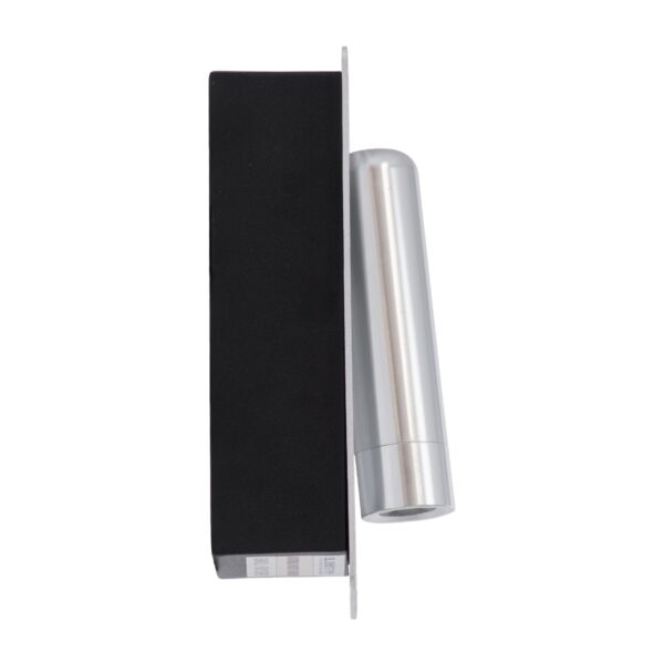 GloboStar® MANHATTAN 61099 Μοντέρνο Χωνευτό Φωτιστικό Τοίχου – Απλίκα Ξενοδοχείου Bed Side LED 3W 405lm 36° AC 220-240V – Reading Light – Μ7 x Π7 x Υ17cm – Φυσικό Λευκό 4500K – Νίκελ Βούρτσας