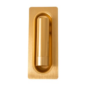 GloboStar® MANHATTAN 61100 Μοντέρνο Χωνευτό Φωτιστικό Τοίχου – Απλίκα Ξενοδοχείου Bed Side LED 3W 405lm 36° AC 220-240V – Reading Light – Μ7 x Π7 x Υ17cm – Φυσικό Λευκό 4500K – Χρυσό Βούρτσας