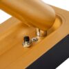 GloboStar® MANHATTAN 61100 Μοντέρνο Χωνευτό Φωτιστικό Τοίχου – Απλίκα Ξενοδοχείου Bed Side LED 3W 405lm 36° AC 220-240V – Reading Light – Μ7 x Π7 x Υ17cm – Φυσικό Λευκό 4500K – Χρυσό Βούρτσας