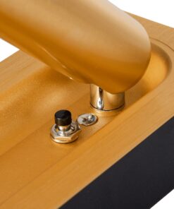 GloboStar® MANHATTAN 61100 Μοντέρνο Χωνευτό Φωτιστικό Τοίχου – Απλίκα Ξενοδοχείου Bed Side LED 3W 405lm 36° AC 220-240V – Reading Light – Μ7 x Π7 x Υ17cm – Φυσικό Λευκό 4500K – Χρυσό Βούρτσας