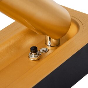 GloboStar® MANHATTAN 61100 Μοντέρνο Χωνευτό Φωτιστικό Τοίχου – Απλίκα Ξενοδοχείου Bed Side LED 3W 405lm 36° AC 220-240V – Reading Light – Μ7 x Π7 x Υ17cm – Φυσικό Λευκό 4500K – Χρυσό Βούρτσας