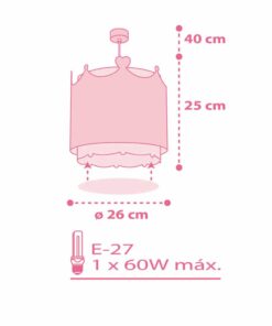 Little Queen παιδικό φωτιστικό οροφής Ango – 61102