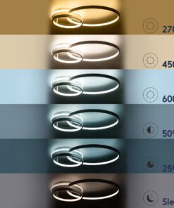 GloboStar® NEMESIS 61106 Φωτιστικό Οροφής Δαχτυλίδι-Κύκλος LED CCT 67W 7573lm 360° AC 220-240V – Εναλλαγή Φωτισμού μέσω Τηλεχειριστηρίου All In One Ψυχρό 6000k+Φυσικό 4500k+Θερμό 2700k Dimmable Φ25+45cm+BackLight – Λευκό – 3 Years Warranty