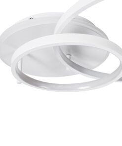 GloboStar® NEMESIS 61106 Φωτιστικό Οροφής Δαχτυλίδι-Κύκλος LED CCT 67W 7573lm 360° AC 220-240V – Εναλλαγή Φωτισμού μέσω Τηλεχειριστηρίου All In One Ψυχρό 6000k+Φυσικό 4500k+Θερμό 2700k Dimmable Φ25+45cm+BackLight – Λευκό – 3 Years Warranty