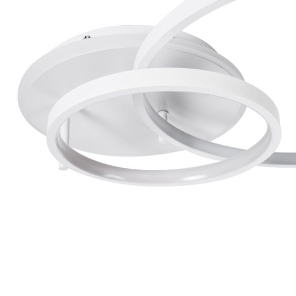 GloboStar® NEMESIS 61106 Φωτιστικό Οροφής Δαχτυλίδι-Κύκλος LED CCT 67W 7573lm 360° AC 220-240V – Εναλλαγή Φωτισμού μέσω Τηλεχειριστηρίου All In One Ψυχρό 6000k+Φυσικό 4500k+Θερμό 2700k Dimmable Φ25+45cm+BackLight – Λευκό – 3 Years Warranty