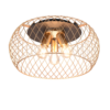 Φωτιστικό Οροφής Trio Lighting TAMIL  3x E27 Ορείχαλκος Ματ Μεταλλικό   – 611100308