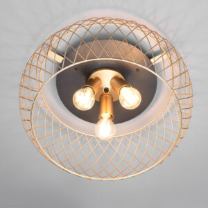 Φωτιστικό Οροφής Trio Lighting TAMIL  3x E27 Ορείχαλκος Ματ Μεταλλικό   – 611100308