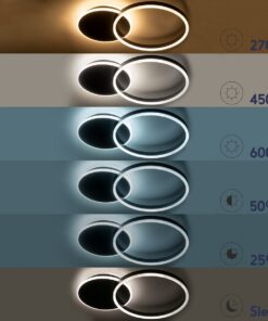 GloboStar® VENOM 61119 Φωτιστικό Οροφής Δαχτυλίδι-Κύκλος LED CCT 45W 5445lm 360° AC 220-240V – Εναλλαγή Φωτισμού μέσω Τηλεχειριστηρίου All In One Ψυχρό 6000k+Φυσικό 4500k+Θερμό 2700k Dimmable Φ40cm+BackLight – Χρυσό Βούρτσας – 3 Years Warranty