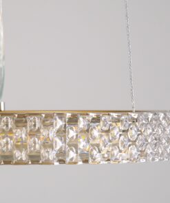 GloboStar® DIAMOND 61127 Κρεμαστό Φωτιστικό Δαχτυλίδι-Κύκλος LED CCT 20W 2356lm 360° AC 220-240V – Εναλλαγή Φωτισμού μέσω Τηλεχειριστηρίου All In One Ψυχρό 6000k+Φυσικό 4500k+Θερμό 2700k Dimmable Φ25cm – Χρυσό Βούρτσας – 3 Years Warranty