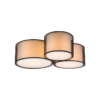Φωτιστικό Οροφής Trio Lighting BURTON  3x E27 Μαύρο Ματ Μεταλλικό   – 611490332