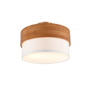 Φωτιστικό Οροφής Trio Lighting SEASONS  2x E14 Kαφέ Ξύλο Και Ύφασμα – 611500201