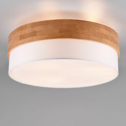 Φωτιστικό Οροφής Trio Lighting SEASONS 3x E27 Φυσικό Ξύλο – 611500301