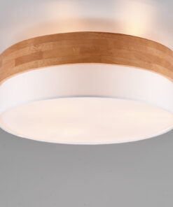 Φωτιστικό Οροφής Trio Lighting SEASONS 3x E27 Φυσικό Ξύλο – 611500301
