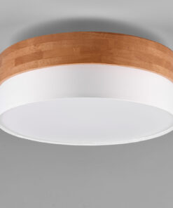 Φωτιστικό Οροφής Trio Lighting SEASONS 3x E27 Φυσικό Ξύλο – 611500301