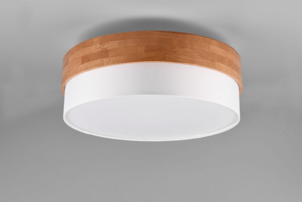 Φωτιστικό Οροφής Trio Lighting SEASONS  3x E27 Φυσικό Ξύλο   – 611500301