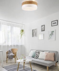 Φωτιστικό Οροφής Trio Lighting SEASONS 3x E27 Φυσικό Ξύλο – 611500301