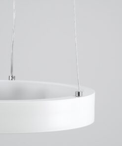 GloboStar® NEMESIS 61153 Κρεμαστό Φωτιστικό Δαχτυλίδι-Κύκλος LED CCT 20W 2356lm 360° AC 220-240V – Εναλλαγή Φωτισμού μέσω Τηλεχειριστηρίου All In One Ψυχρό 6000k+Φυσικό 4500k+Θερμό 2700k Dimmable Φ25cm – Λευκό – 3 Years Warranty
