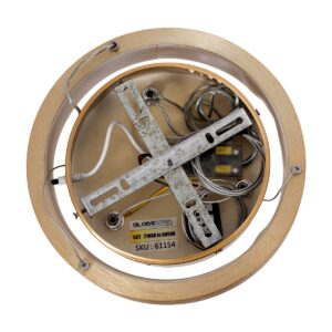 GloboStar® NEMESIS 61154 Κρεμαστό Φωτιστικό Δαχτυλίδι-Κύκλος LED CCT 20W 2356lm 360° AC 220-240V – Εναλλαγή Φωτισμού μέσω Τηλεχειριστηρίου All In One Ψυχρό 6000k+Φυσικό 4500k+Θερμό 2700k Dimmable Φ25cm – Χρυσό Βούρτσας – 3 Years Warranty