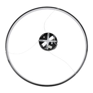 GloboStar® NEMESIS 61164 Κρεμαστό Φωτιστικό Δαχτυλίδι-Κύκλος LED CCT 75W 8743lm 360° AC 220-240V – Εναλλαγή Φωτισμού μέσω Τηλεχειριστηρίου All In One Ψυχρό 6000k+Φυσικό 4500k+Θερμό 2700k Dimmable Φ100cm – Μαύρο – 3 Years Warranty