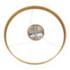 GloboStar® VENOM 61178 Κρεμαστό Φωτιστικό Δαχτυλίδι-Κύκλος LED CCT 45W 5269lm 120° AC 220-240V – Εναλλαγή Φωτισμού μέσω Τηλεχειριστηρίου All In One Ψυχρό 6000K+Φυσικό 4500K+Θερμό 2700K Dimmable Φ60cm – Χρυσό Βούρτσας – 3 Years Warranty