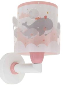 Ango Whale Dreams Pink απλίκα τοίχου (61179S)