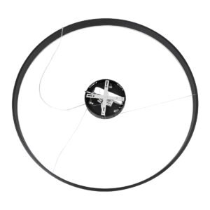 GloboStar® VENOM 61182 Κρεμαστό Φωτιστικό Δαχτυλίδι-Κύκλος LED CCT 75W 8818lm 120° AC 220-240V – Εναλλαγή Φωτισμού μέσω Τηλεχειριστηρίου All In One Ψυχρό 6000K+Φυσικό 4500K+Θερμό 2700K Dimmable Φ100cm – Μαύρο – 3 Years Warranty