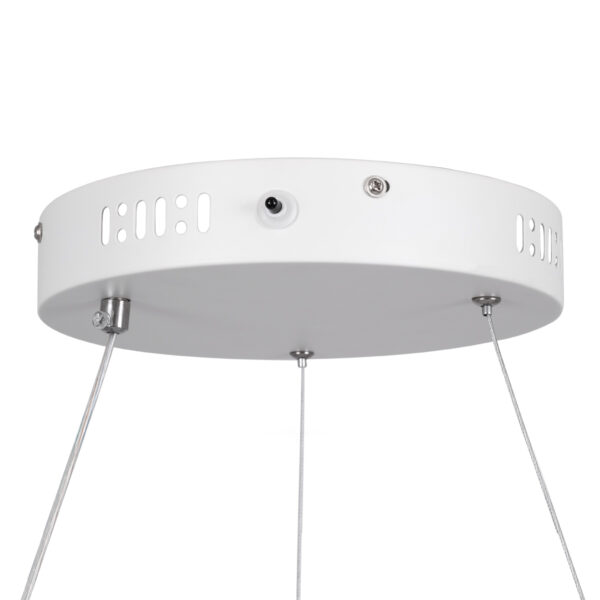 GloboStar® VENOM 61183 Κρεμαστό Φωτιστικό Δαχτυλίδι-Κύκλος LED CCT 75W 8818lm 120° AC 220-240V – Εναλλαγή Φωτισμού μέσω Τηλεχειριστηρίου All In One Ψυχρό 6000K+Φυσικό 4500K+Θερμό 2700K Dimmable Φ100cm – Λευκό – 3 Years Warranty