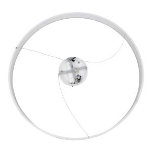 GloboStar® VENOM 61183 Κρεμαστό Φωτιστικό Δαχτυλίδι-Κύκλος LED CCT 75W 8818lm 120° AC 220-240V – Εναλλαγή Φωτισμού μέσω Τηλεχειριστηρίου All In One Ψυχρό 6000K+Φυσικό 4500K+Θερμό 2700K Dimmable Φ100cm – Λευκό – 3 Years Warranty