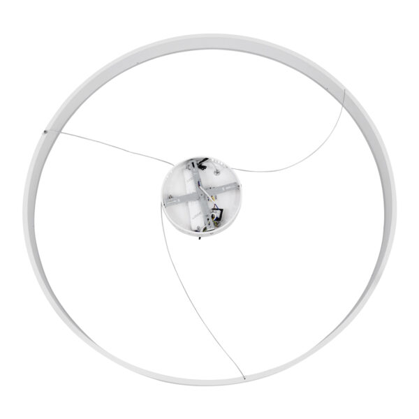 GloboStar® VENOM 61183 Κρεμαστό Φωτιστικό Δαχτυλίδι-Κύκλος LED CCT 75W 8818lm 120° AC 220-240V – Εναλλαγή Φωτισμού μέσω Τηλεχειριστηρίου All In One Ψυχρό 6000K+Φυσικό 4500K+Θερμό 2700K Dimmable Φ100cm – Λευκό – 3 Years Warranty