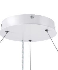 GloboStar® RA 61195 Κρεμαστό Φωτιστικό Δαχτυλίδι-Κύκλος LED CCT 67W 7370lm 120° AC 220-240V – Εναλλαγή Φωτισμού μέσω Τηλεχειριστηρίου All In One Ψυχρό 6000k+Φυσικό 4500k+Θερμό 2700k Dimmable Φ60cm – Λευκό – 3 Years Warranty