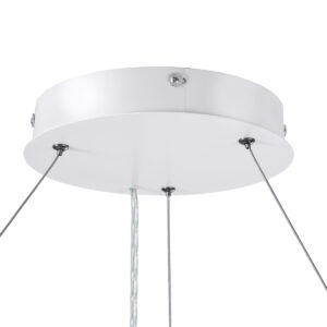GloboStar® RA 61195 Κρεμαστό Φωτιστικό Δαχτυλίδι-Κύκλος LED CCT 67W 7370lm 120° AC 220-240V – Εναλλαγή Φωτισμού μέσω Τηλεχειριστηρίου All In One Ψυχρό 6000k+Φυσικό 4500k+Θερμό 2700k Dimmable Φ60cm – Λευκό – 3 Years Warranty
