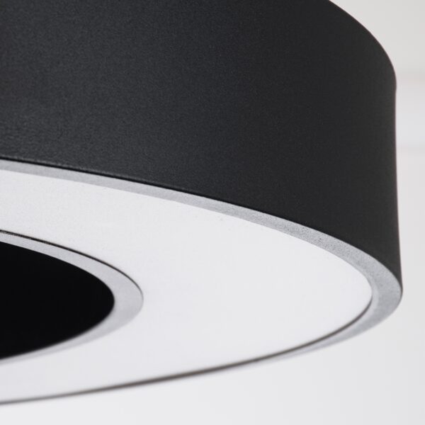 GloboStar® RA 61196 Κρεμαστό Φωτιστικό Δαχτυλίδι-Κύκλος LED CCT 75W 8250lm 120° AC 220-240V – Εναλλαγή Φωτισμού μέσω Τηλεχειριστηρίου All In One Ψυχρό 6000k+Φυσικό 4500k+Θερμό 2700k Dimmable Φ80cm – Μαύρο – 3 Years Warranty