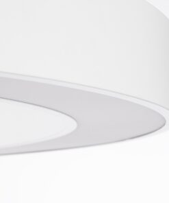 GloboStar® RA 61199 Κρεμαστό Φωτιστικό Δαχτυλίδι-Κύκλος LED CCT 100W 11020lm 120° AC 220-240V – Εναλλαγή Φωτισμού μέσω Τηλεχειριστηρίου All In One Ψυχρό 6000k+Φυσικό 4500k+Θερμό 2700k Dimmable Φ120cm – Λευκό – 3 Years Warranty