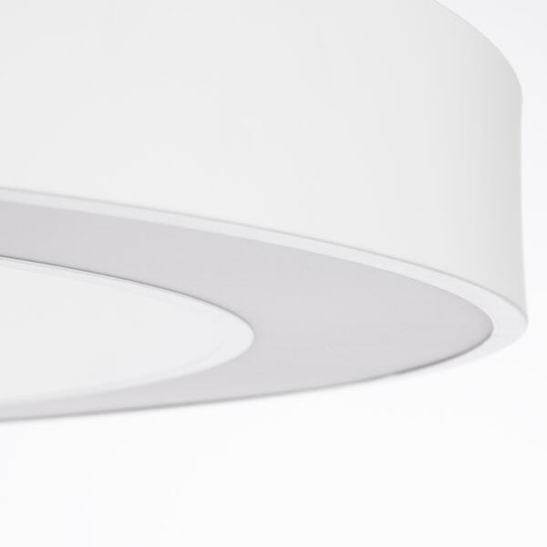 GloboStar® RA 61199 Κρεμαστό Φωτιστικό Δαχτυλίδι-Κύκλος LED CCT 100W 11020lm 120° AC 220-240V – Εναλλαγή Φωτισμού μέσω Τηλεχειριστηρίου All In One Ψυχρό 6000k+Φυσικό 4500k+Θερμό 2700k Dimmable Φ120cm – Λευκό – 3 Years Warranty