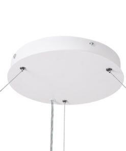 GloboStar® RA 61199 Κρεμαστό Φωτιστικό Δαχτυλίδι-Κύκλος LED CCT 100W 11020lm 120° AC 220-240V – Εναλλαγή Φωτισμού μέσω Τηλεχειριστηρίου All In One Ψυχρό 6000k+Φυσικό 4500k+Θερμό 2700k Dimmable Φ120cm – Λευκό – 3 Years Warranty