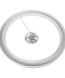 GloboStar® RA 61199 Κρεμαστό Φωτιστικό Δαχτυλίδι-Κύκλος LED CCT 100W 11020lm 120° AC 220-240V – Εναλλαγή Φωτισμού μέσω Τηλεχειριστηρίου All In One Ψυχρό 6000k+Φυσικό 4500k+Θερμό 2700k Dimmable Φ120cm – Λευκό – 3 Years Warranty