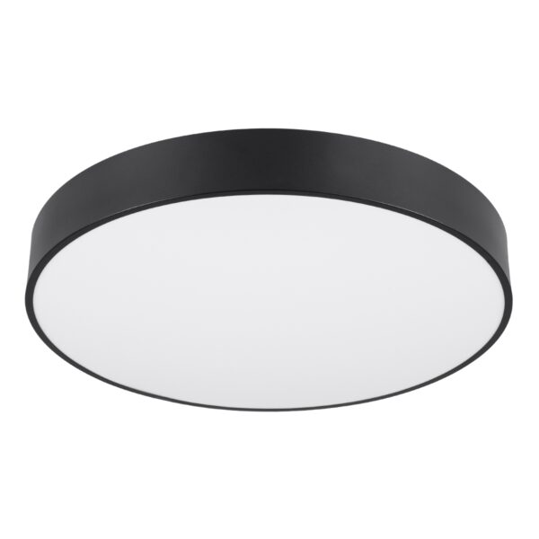 GloboStar® BURTON 61202-P Κρεμαστή Πλαφονιέρα Οροφής LED CCT 75W 8625lm 120° AC 220-240V – Εναλλαγή Φωτισμού μέσω Τηλεχειριστηρίου All In One Ψυχρό 6000k+Φυσικό 4500k+Θερμό 2700k Dimmable Φ60cm – Μαύρο – 3 Years Warranty