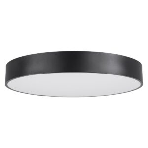 GloboStar® BURTON 61202-P Κρεμαστή Πλαφονιέρα Οροφής LED CCT 75W 8625lm 120° AC 220-240V – Εναλλαγή Φωτισμού μέσω Τηλεχειριστηρίου All In One Ψυχρό 6000k+Φυσικό 4500k+Θερμό 2700k Dimmable Φ60cm – Μαύρο – 3 Years Warranty