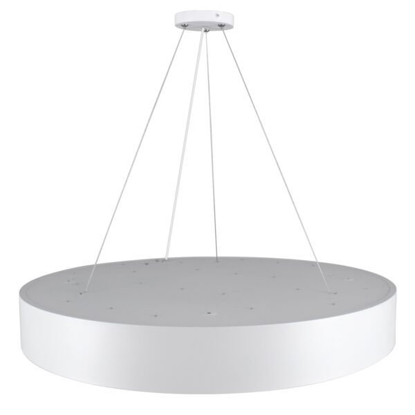 GloboStar® BURTON 61203-S Πλαφονιέρα Οροφής LED CCT 75W 8625lm 120° AC 220-240V – Εναλλαγή Φωτισμού μέσω Τηλεχειριστηρίου All In One Ψυχρό 6000k+Φυσικό 4500k+Θερμό 2700k Dimmable Φ60cm – Λευκό – 3 Years Warranty