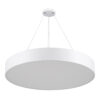 GloboStar® BURTON 61203-S Πλαφονιέρα Οροφής LED CCT 75W 8625lm 120° AC 220-240V – Εναλλαγή Φωτισμού μέσω Τηλεχειριστηρίου All In One Ψυχρό 6000k+Φυσικό 4500k+Θερμό 2700k Dimmable Φ60cm – Λευκό – 3 Years Warranty