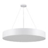 GloboStar® BURTON 61203-S Πλαφονιέρα Οροφής LED CCT 75W 8625lm 120° AC 220-240V – Εναλλαγή Φωτισμού μέσω Τηλεχειριστηρίου All In One Ψυχρό 6000k+Φυσικό 4500k+Θερμό 2700k Dimmable Φ60cm – Λευκό – 3 Years Warranty