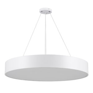 GloboStar® BURTON 61203-S Πλαφονιέρα Οροφής LED CCT 75W 8625lm 120° AC 220-240V – Εναλλαγή Φωτισμού μέσω Τηλεχειριστηρίου All In One Ψυχρό 6000k+Φυσικό 4500k+Θερμό 2700k Dimmable Φ60cm – Λευκό – 3 Years Warranty