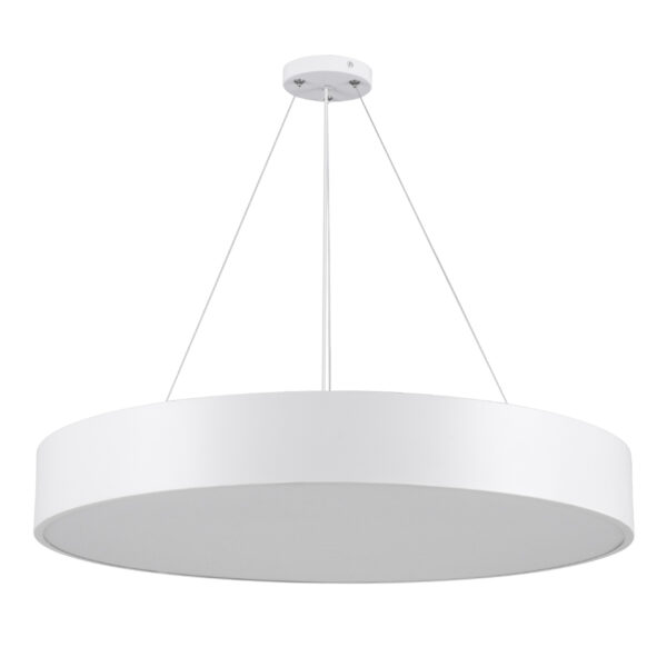 GloboStar® BURTON 61203-S Πλαφονιέρα Οροφής LED CCT 75W 8625lm 120° AC 220-240V – Εναλλαγή Φωτισμού μέσω Τηλεχειριστηρίου All In One Ψυχρό 6000k+Φυσικό 4500k+Θερμό 2700k Dimmable Φ60cm – Λευκό – 3 Years Warranty