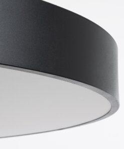 GloboStar® BURTON 61204-P Κρεμαστή Πλαφονιέρα Οροφής LED CCT 100W 11020lm 120° AC 220-240V – Εναλλαγή Φωτισμού μέσω Τηλεχειριστηρίου All In One Ψυχρό 6000k+Φυσικό 4500k+Θερμό 2700k Dimmable Φ80cm – Μαύρο – 3 Years Warranty