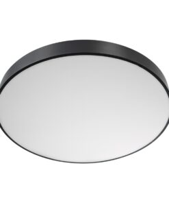 GloboStar® BURTON 61204-P Κρεμαστή Πλαφονιέρα Οροφής LED CCT 100W 11020lm 120° AC 220-240V – Εναλλαγή Φωτισμού μέσω Τηλεχειριστηρίου All In One Ψυχρό 6000k+Φυσικό 4500k+Θερμό 2700k Dimmable Φ80cm – Μαύρο – 3 Years Warranty